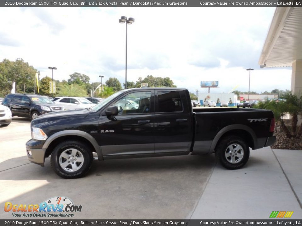 2010 Dodge Ram 1500 TRX Quad Cab Brilliant Black Crystal Pearl / Dark Slate/Medium Graystone Photo #5