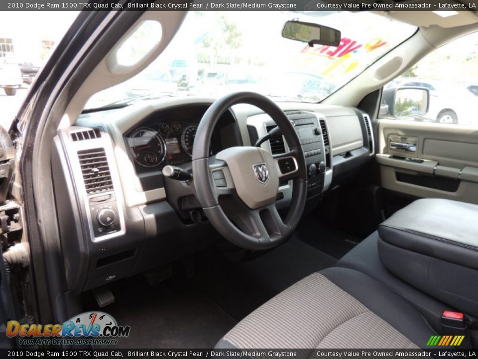 2010 Dodge Ram 1500 TRX Quad Cab Brilliant Black Crystal Pearl / Dark Slate/Medium Graystone Photo #12