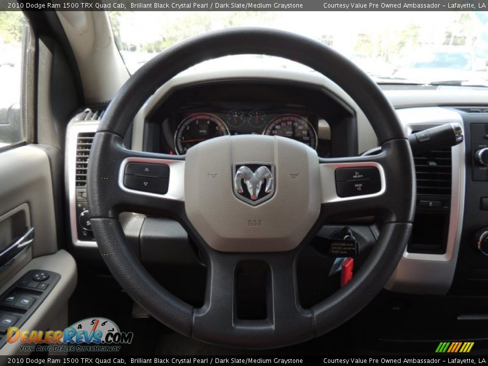 2010 Dodge Ram 1500 TRX Quad Cab Brilliant Black Crystal Pearl / Dark Slate/Medium Graystone Photo #14