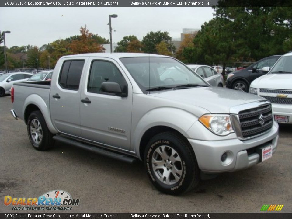 2009 Suzuki Equator Crew Cab Liquid Metal Metallic / Graphite Photo #3