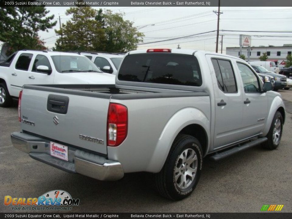 2009 Suzuki Equator Crew Cab Liquid Metal Metallic / Graphite Photo #4