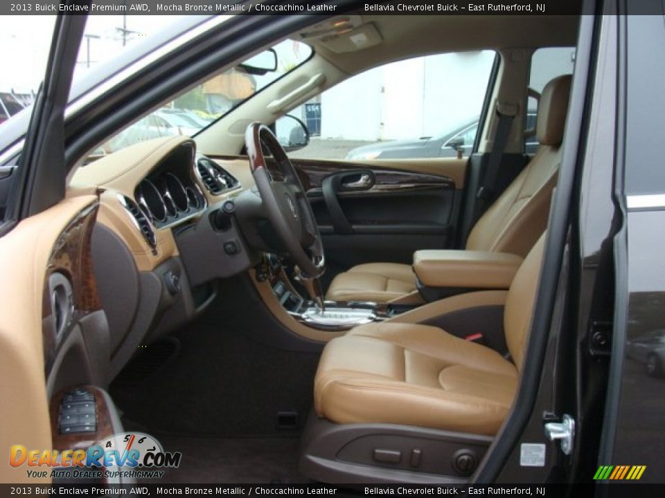 Choccachino Leather Interior - 2013 Buick Enclave Premium AWD Photo #7