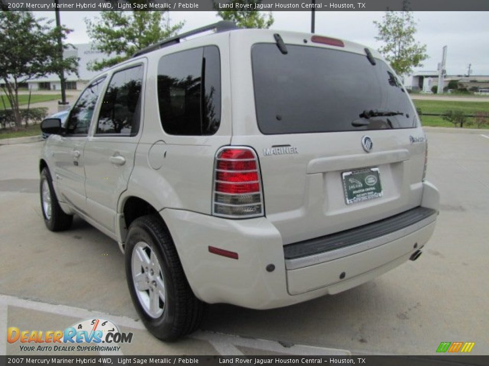 2007 Mercury Mariner Hybrid 4WD Light Sage Metallic / Pebble Photo #8