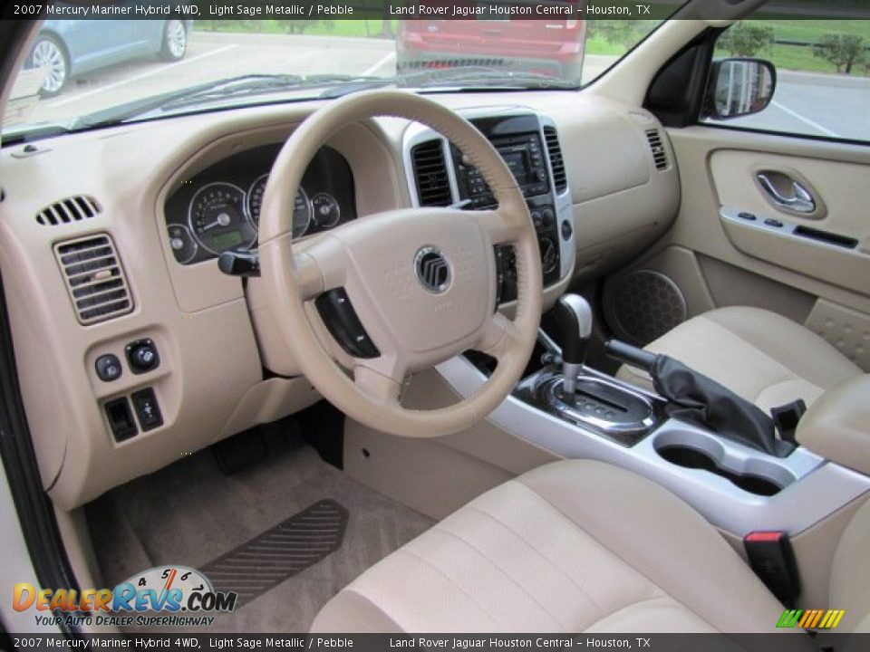 2007 Mercury Mariner Hybrid 4WD Light Sage Metallic / Pebble Photo #13