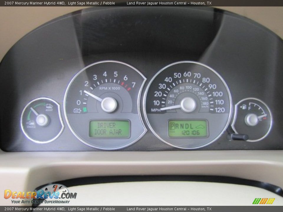 2007 Mercury Mariner Hybrid 4WD Light Sage Metallic / Pebble Photo #18