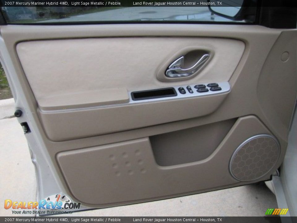 2007 Mercury Mariner Hybrid 4WD Light Sage Metallic / Pebble Photo #36