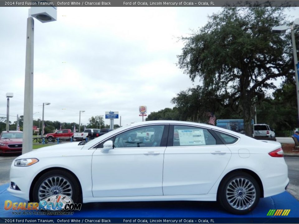 2014 Ford Fusion Titanium Oxford White / Charcoal Black Photo #2
