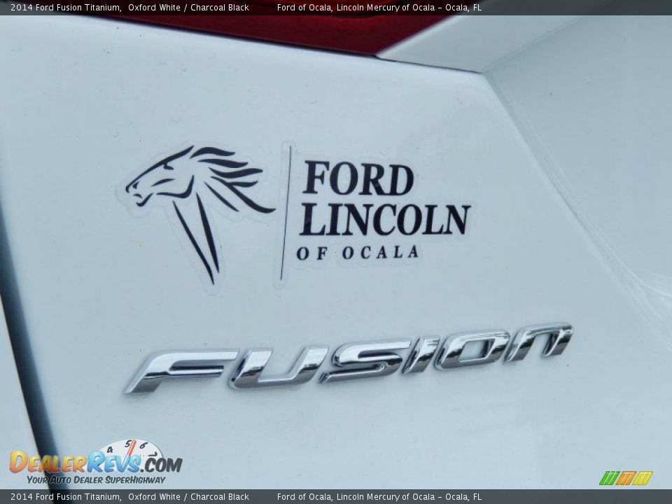 2014 Ford Fusion Titanium Oxford White / Charcoal Black Photo #4