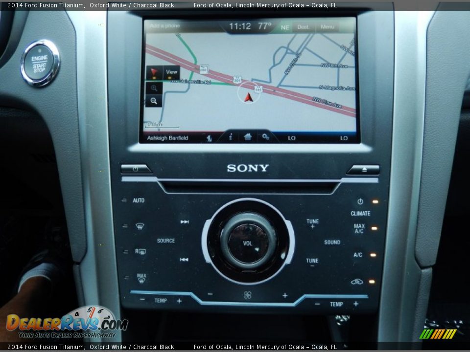 2014 Ford Fusion Titanium Oxford White / Charcoal Black Photo #10