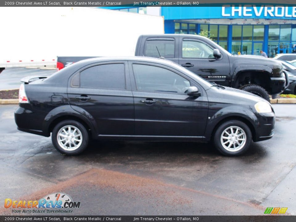 2009 Chevrolet Aveo LT Sedan Black Granite Metallic / Charcoal Photo #1