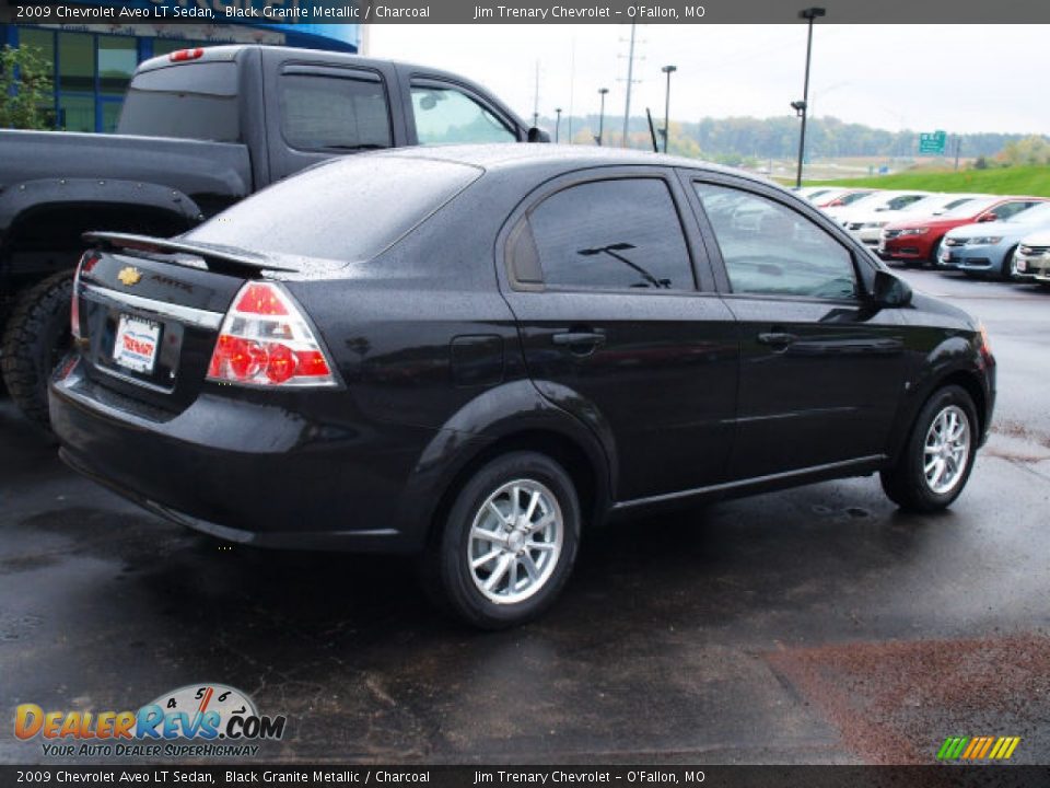 2009 Chevrolet Aveo LT Sedan Black Granite Metallic / Charcoal Photo #3