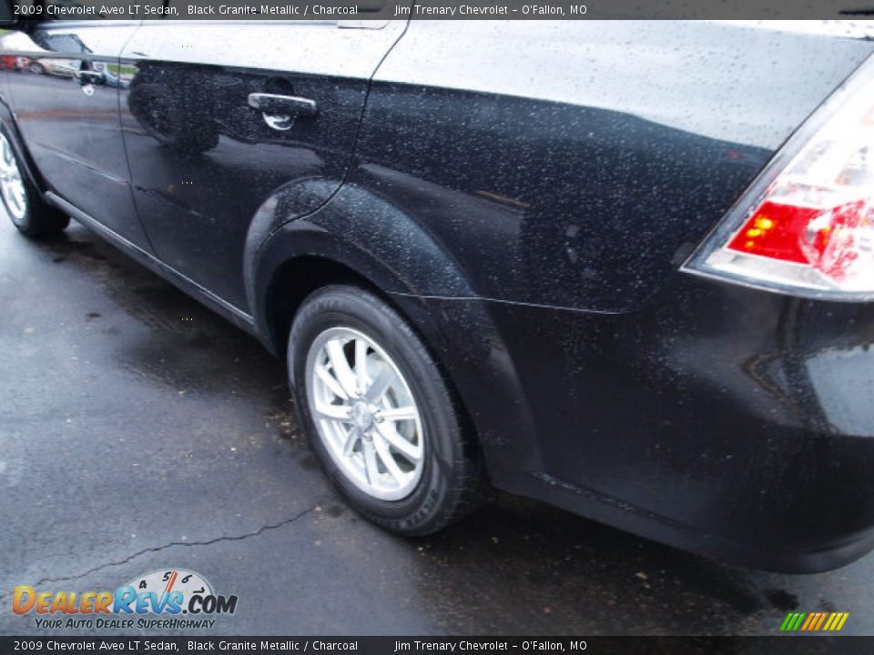 2009 Chevrolet Aveo LT Sedan Black Granite Metallic / Charcoal Photo #4