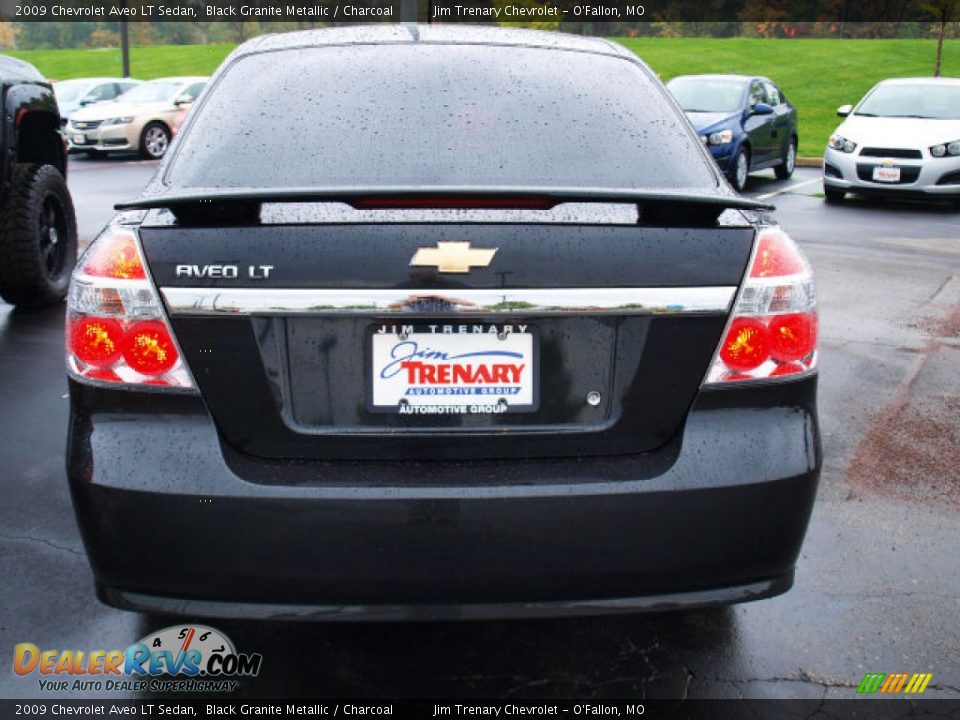 2009 Chevrolet Aveo LT Sedan Black Granite Metallic / Charcoal Photo #6