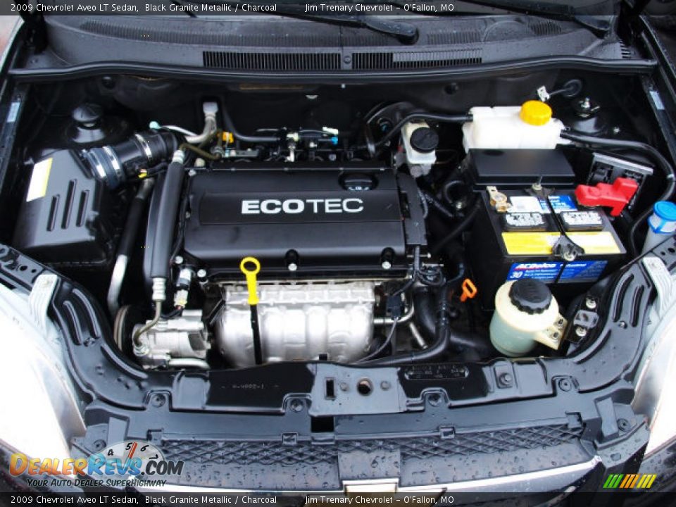 2009 Chevrolet Aveo LT Sedan Black Granite Metallic / Charcoal Photo #7