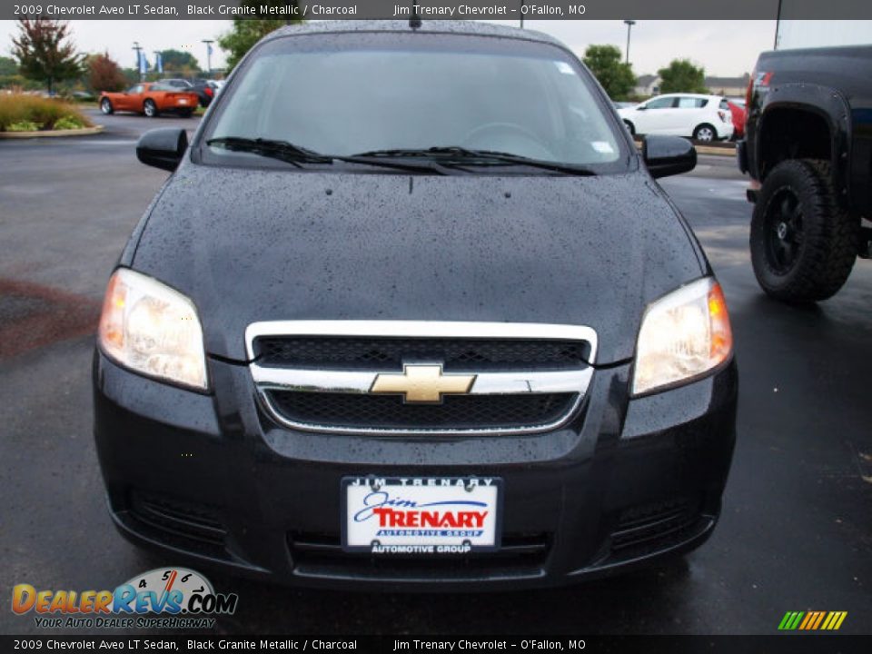 2009 Chevrolet Aveo LT Sedan Black Granite Metallic / Charcoal Photo #8