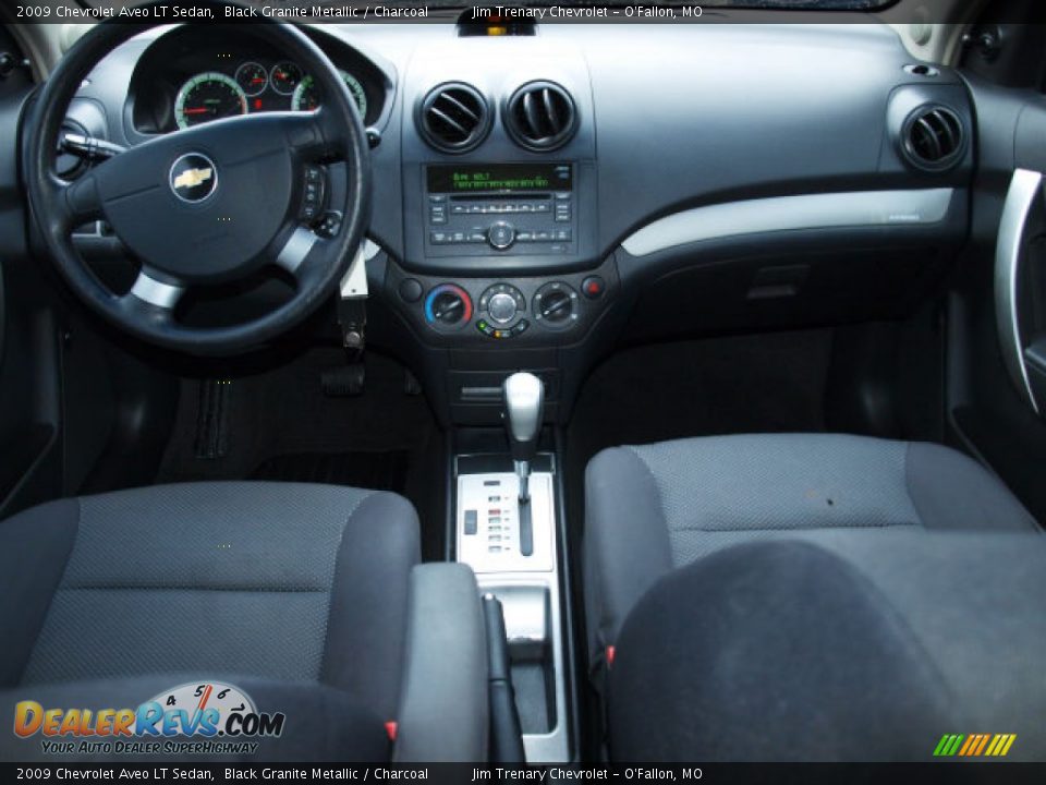 2009 Chevrolet Aveo LT Sedan Black Granite Metallic / Charcoal Photo #10