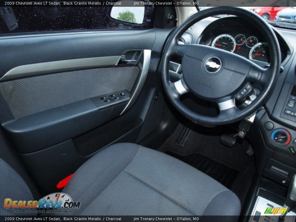 2009 Chevrolet Aveo LT Sedan Black Granite Metallic / Charcoal Photo #11