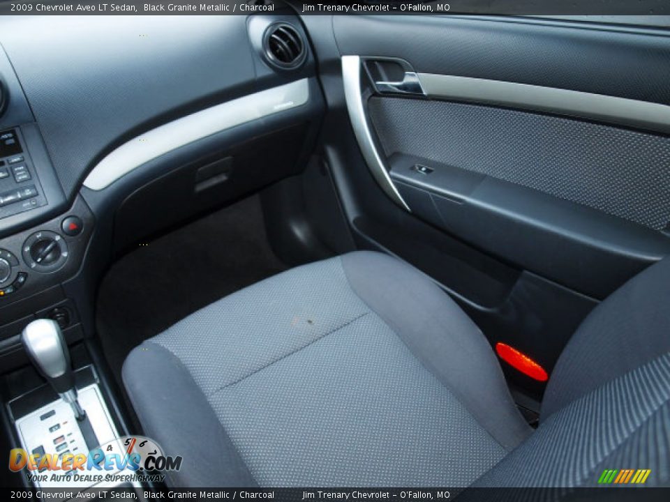2009 Chevrolet Aveo LT Sedan Black Granite Metallic / Charcoal Photo #13