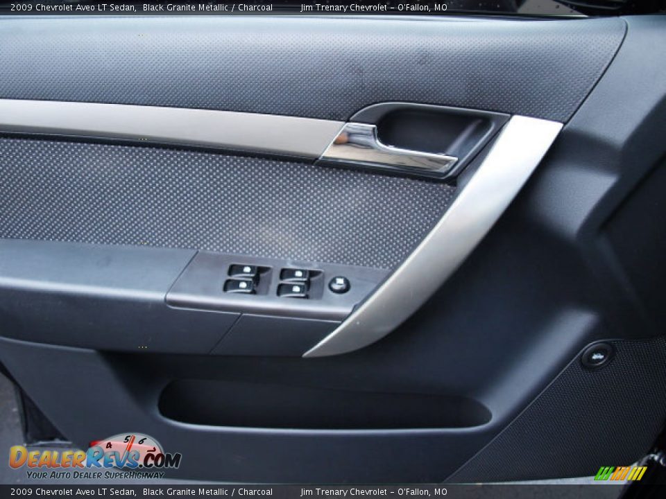2009 Chevrolet Aveo LT Sedan Black Granite Metallic / Charcoal Photo #15