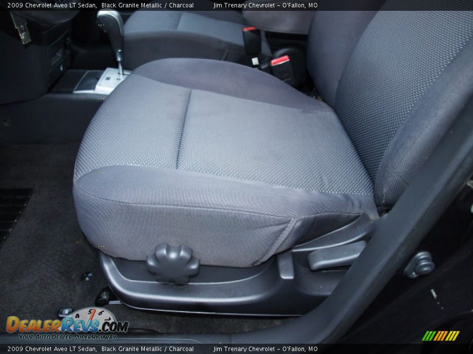 2009 Chevrolet Aveo LT Sedan Black Granite Metallic / Charcoal Photo #16