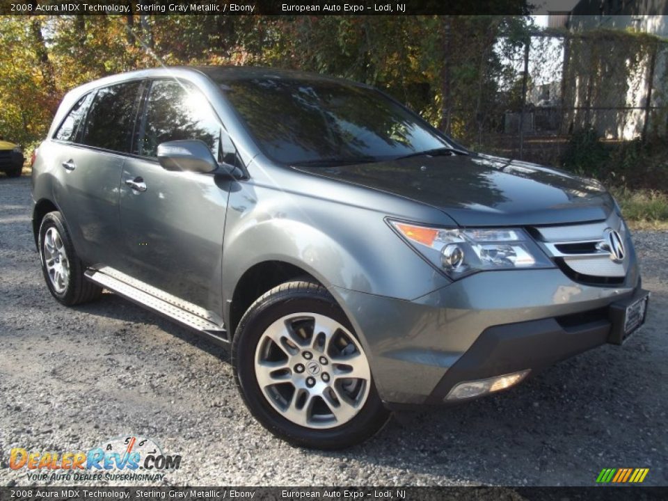 2008 Acura MDX Technology Sterling Gray Metallic / Ebony Photo #2
