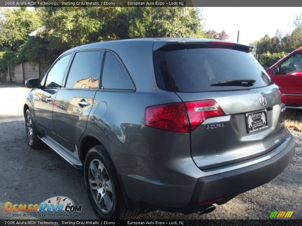 2008 Acura MDX Technology Sterling Gray Metallic / Ebony Photo #4
