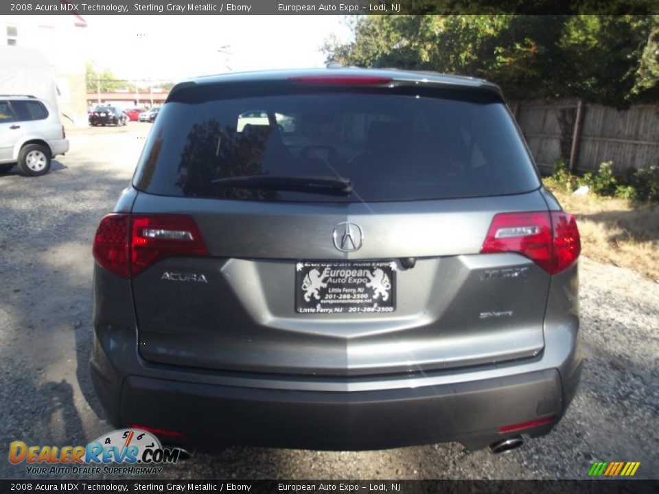 2008 Acura MDX Technology Sterling Gray Metallic / Ebony Photo #5