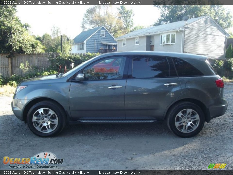 2008 Acura MDX Technology Sterling Gray Metallic / Ebony Photo #6