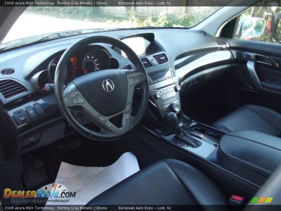 2008 Acura MDX Technology Sterling Gray Metallic / Ebony Photo #8