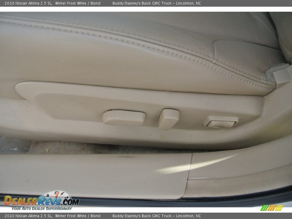 2010 Nissan Altima 2.5 SL Winter Frost White / Blond Photo #9