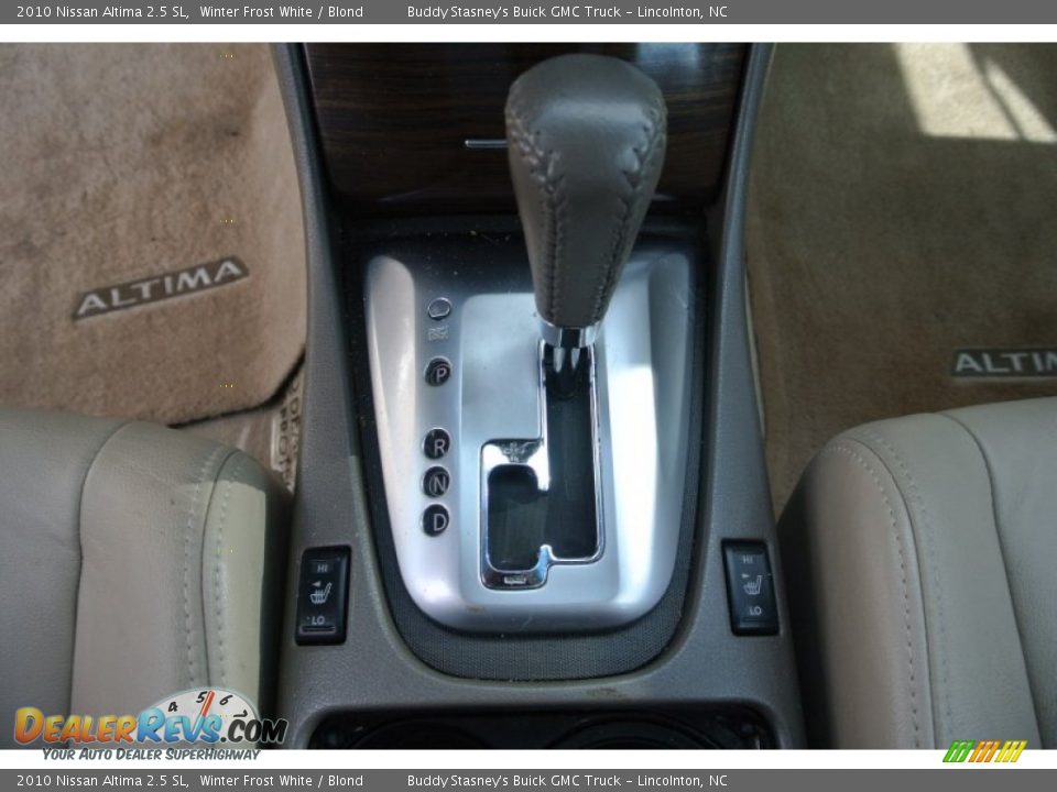 2010 Nissan Altima 2.5 SL Winter Frost White / Blond Photo #14