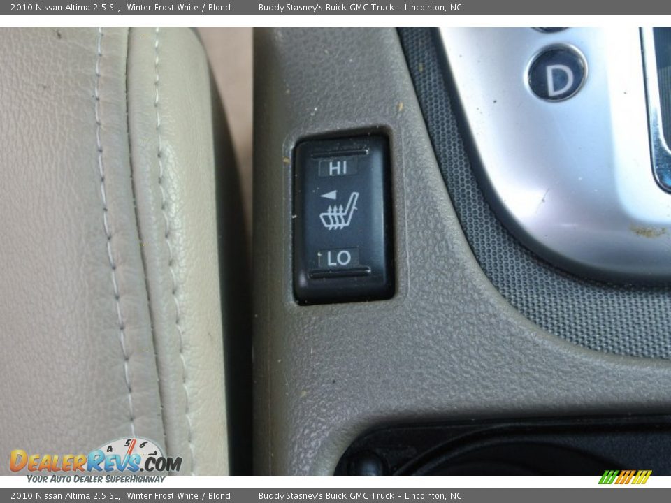 2010 Nissan Altima 2.5 SL Winter Frost White / Blond Photo #15