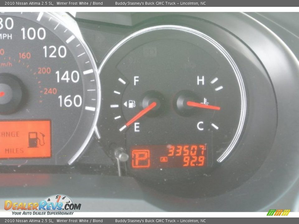 2010 Nissan Altima 2.5 SL Winter Frost White / Blond Photo #19