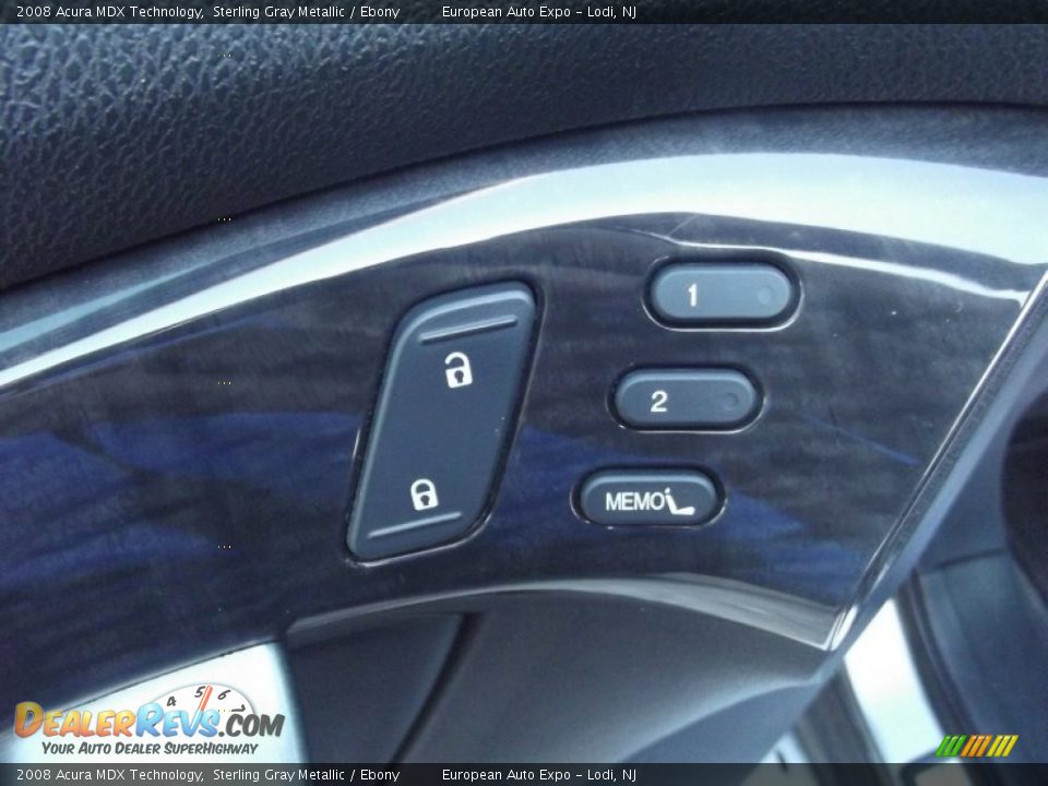 2008 Acura MDX Technology Sterling Gray Metallic / Ebony Photo #25
