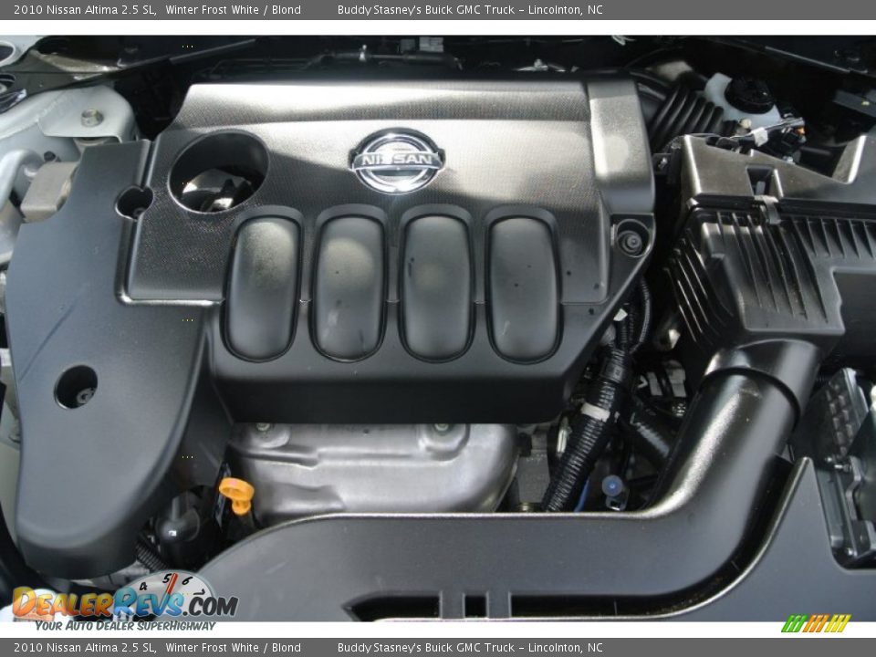 2010 Nissan Altima 2.5 SL Winter Frost White / Blond Photo #26