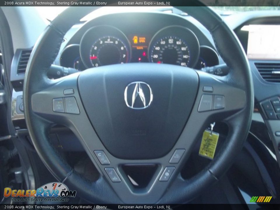 2008 Acura MDX Technology Sterling Gray Metallic / Ebony Photo #29