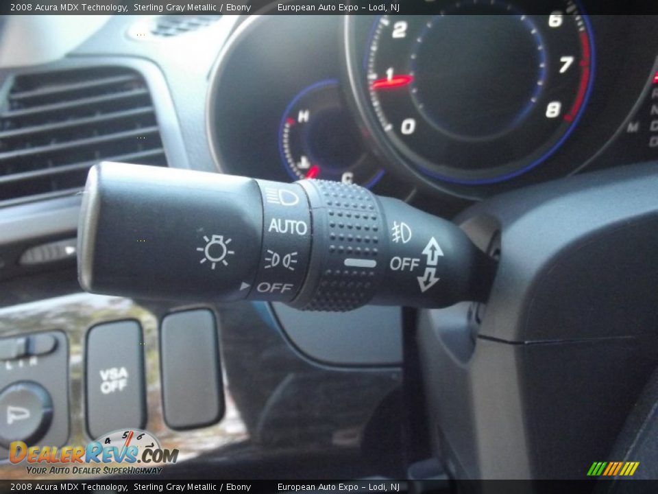 2008 Acura MDX Technology Sterling Gray Metallic / Ebony Photo #35
