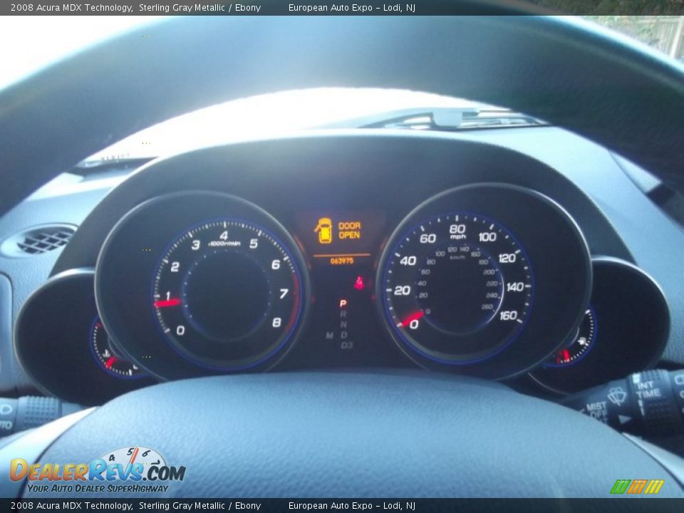 2008 Acura MDX Technology Sterling Gray Metallic / Ebony Photo #36