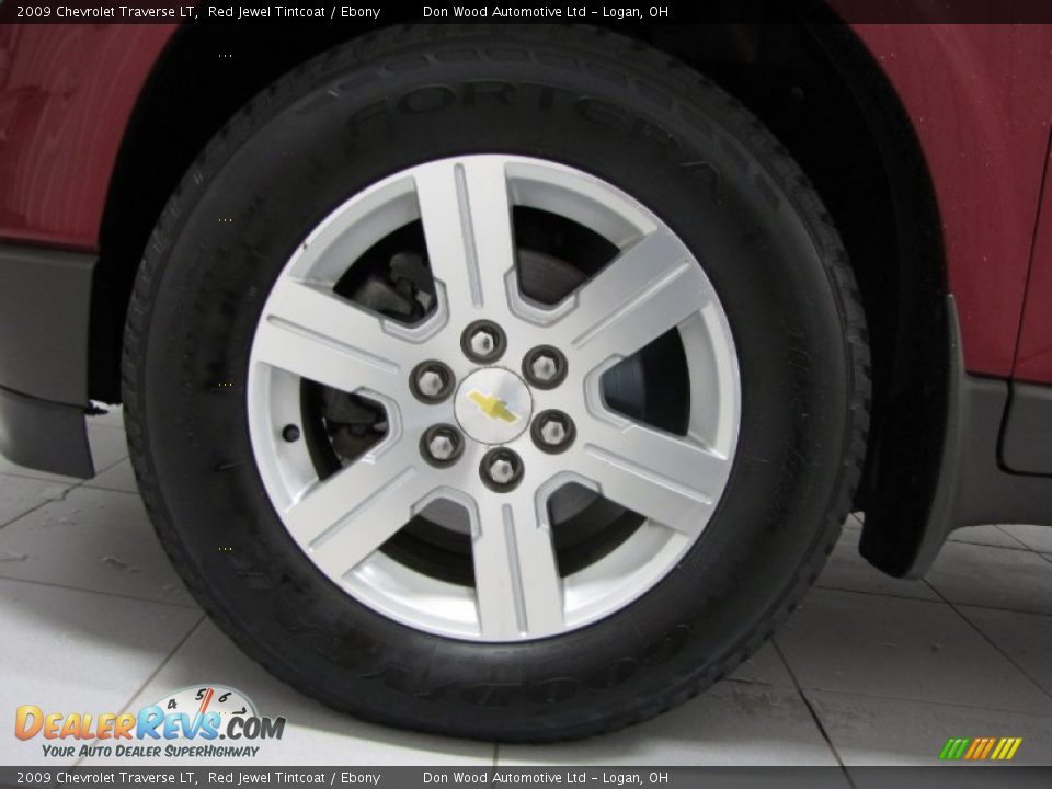 2009 Chevrolet Traverse LT Red Jewel Tintcoat / Ebony Photo #27
