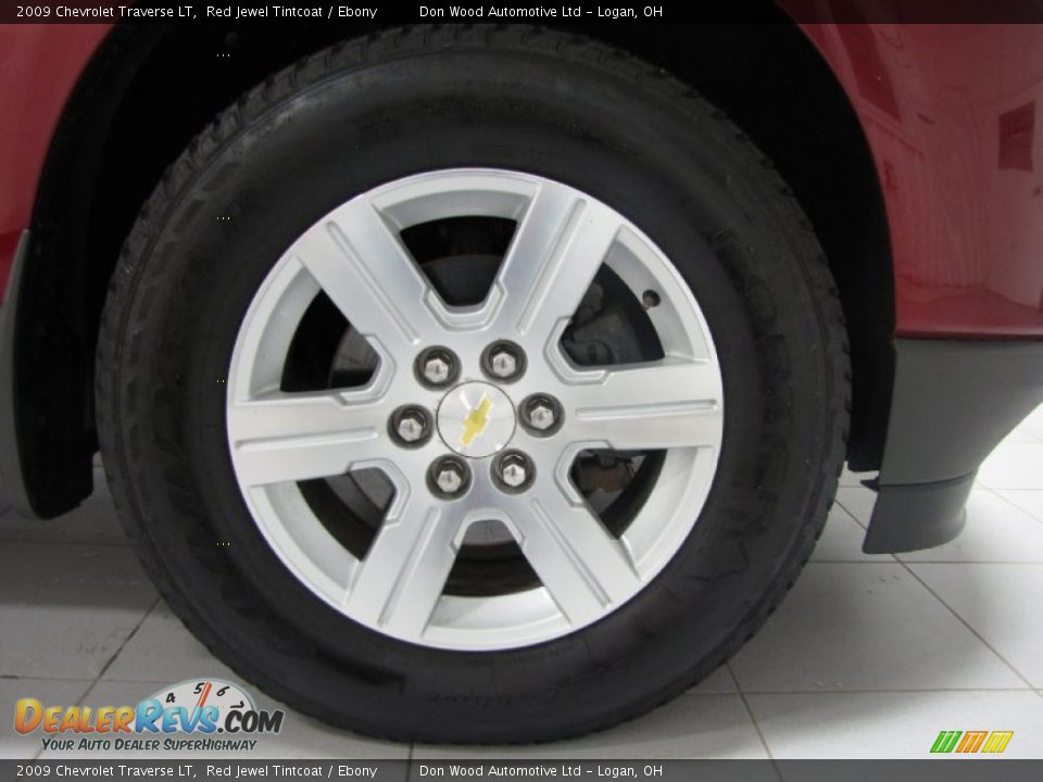 2009 Chevrolet Traverse LT Red Jewel Tintcoat / Ebony Photo #28