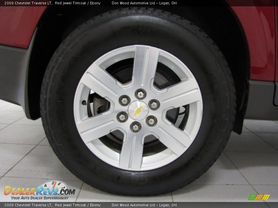 2009 Chevrolet Traverse LT Red Jewel Tintcoat / Ebony Photo #29