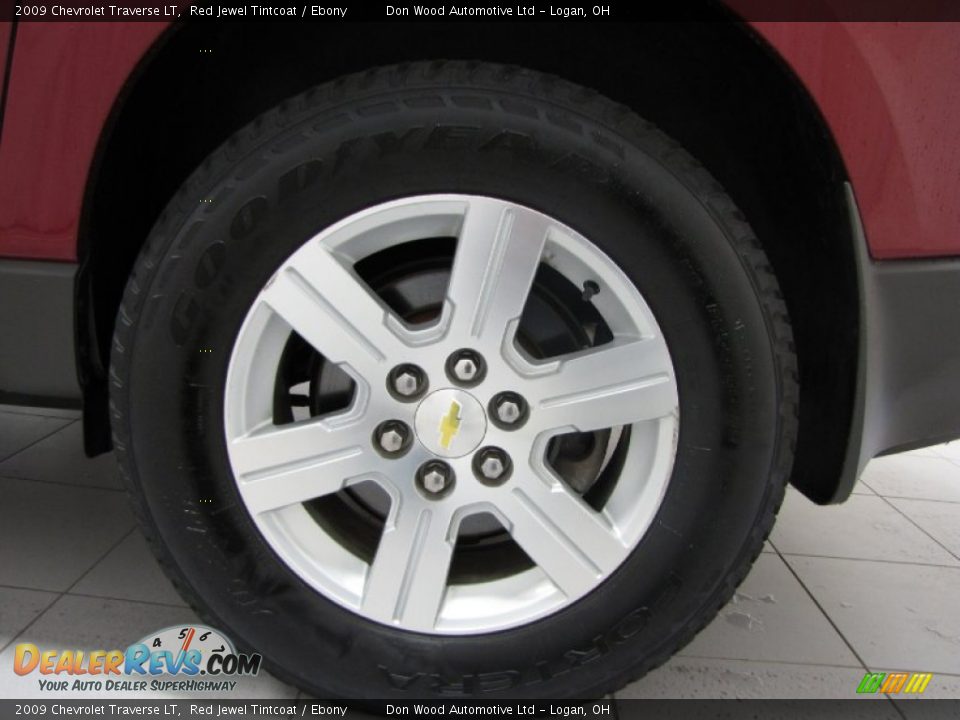 2009 Chevrolet Traverse LT Red Jewel Tintcoat / Ebony Photo #30