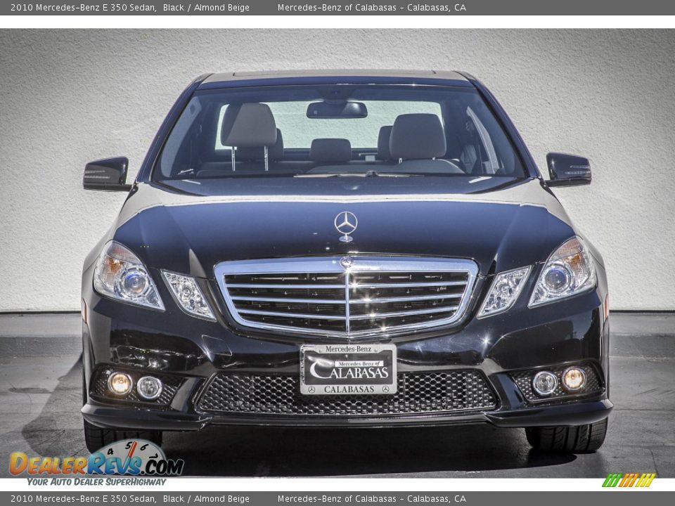 2010 Mercedes-Benz E 350 Sedan Black / Almond Beige Photo #2