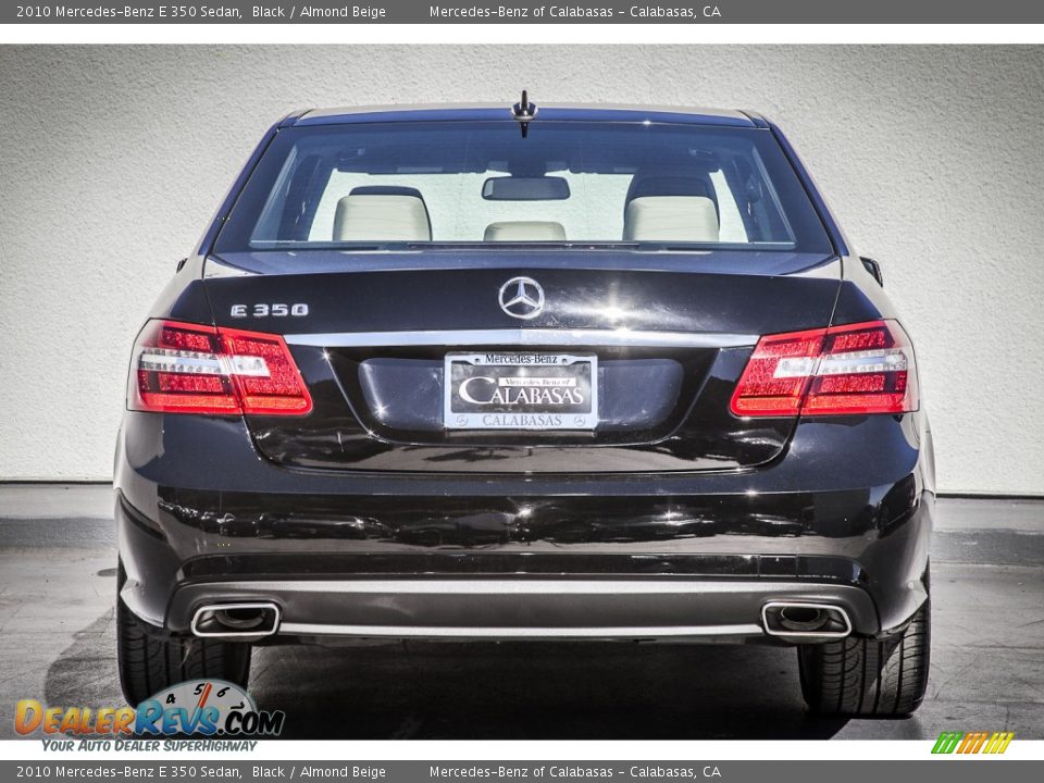 2010 Mercedes-Benz E 350 Sedan Black / Almond Beige Photo #3