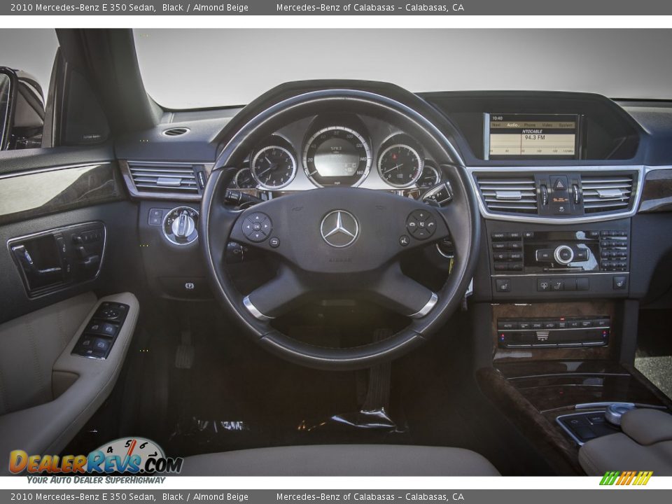 2010 Mercedes-Benz E 350 Sedan Black / Almond Beige Photo #4