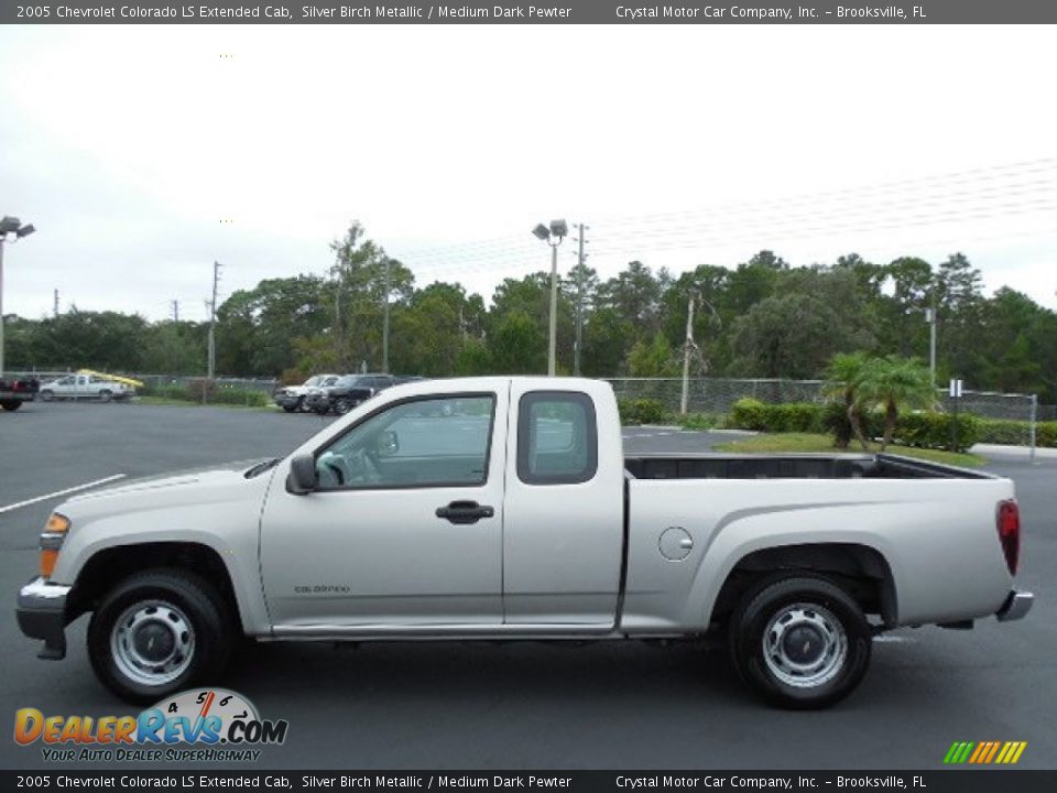 2005 Chevrolet Colorado LS Extended Cab Silver Birch Metallic / Medium Dark Pewter Photo #2