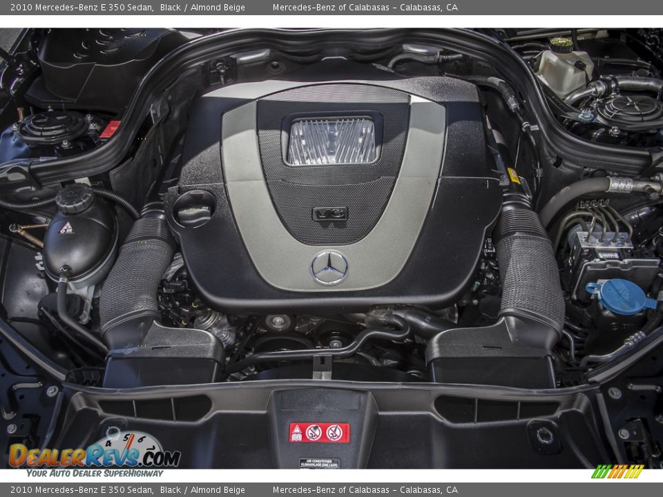 2010 Mercedes-Benz E 350 Sedan Black / Almond Beige Photo #9