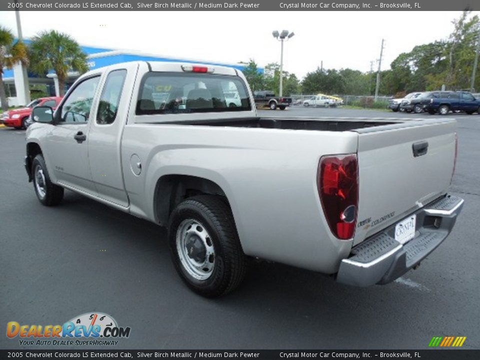 2005 Chevrolet Colorado LS Extended Cab Silver Birch Metallic / Medium Dark Pewter Photo #3