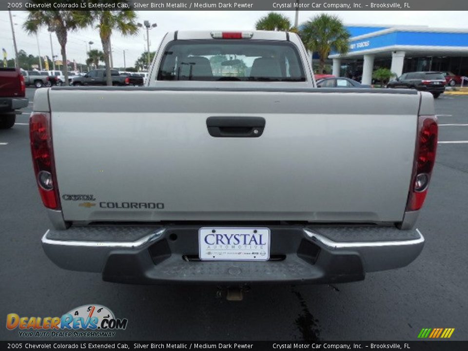 2005 Chevrolet Colorado LS Extended Cab Silver Birch Metallic / Medium Dark Pewter Photo #7