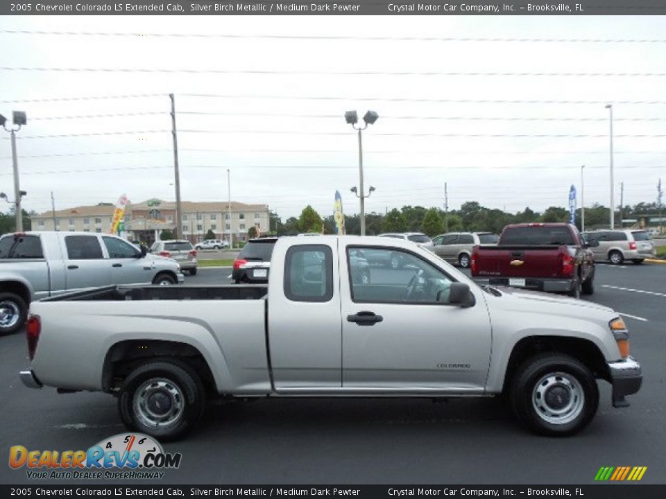 2005 Chevrolet Colorado LS Extended Cab Silver Birch Metallic / Medium Dark Pewter Photo #9
